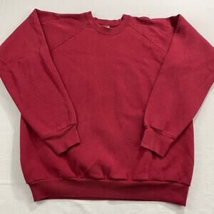 VTG 90s Raglan Style Fruit of the Loom Sweatshirt Red size XL Made in USA